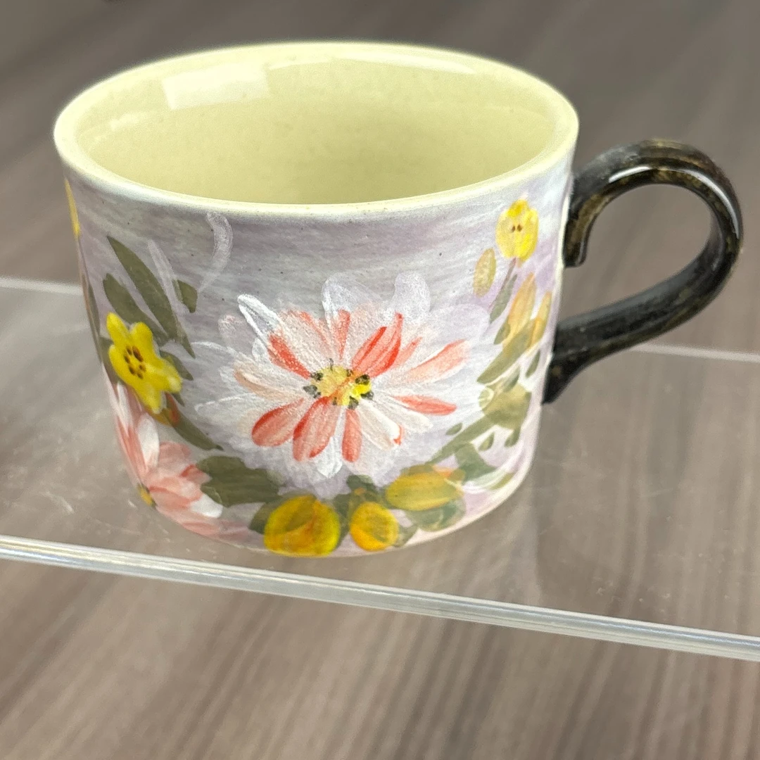 62号商品油画风纯手工手绘杯子高温釉下彩景德镇陶瓷杯