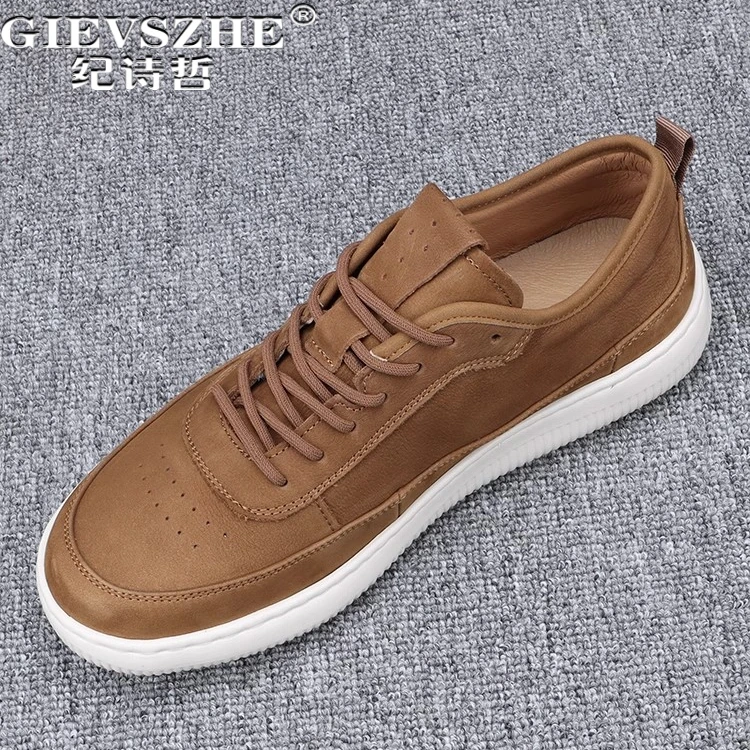纪诗哲男鞋复古透气简约运动鞋子男款潮流轻便休闲鞋时尚软底板鞋