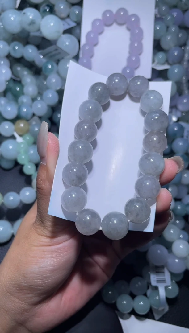 【闪购商品】定制翡翠未镶嵌天然缅甸A货翡翠手串47