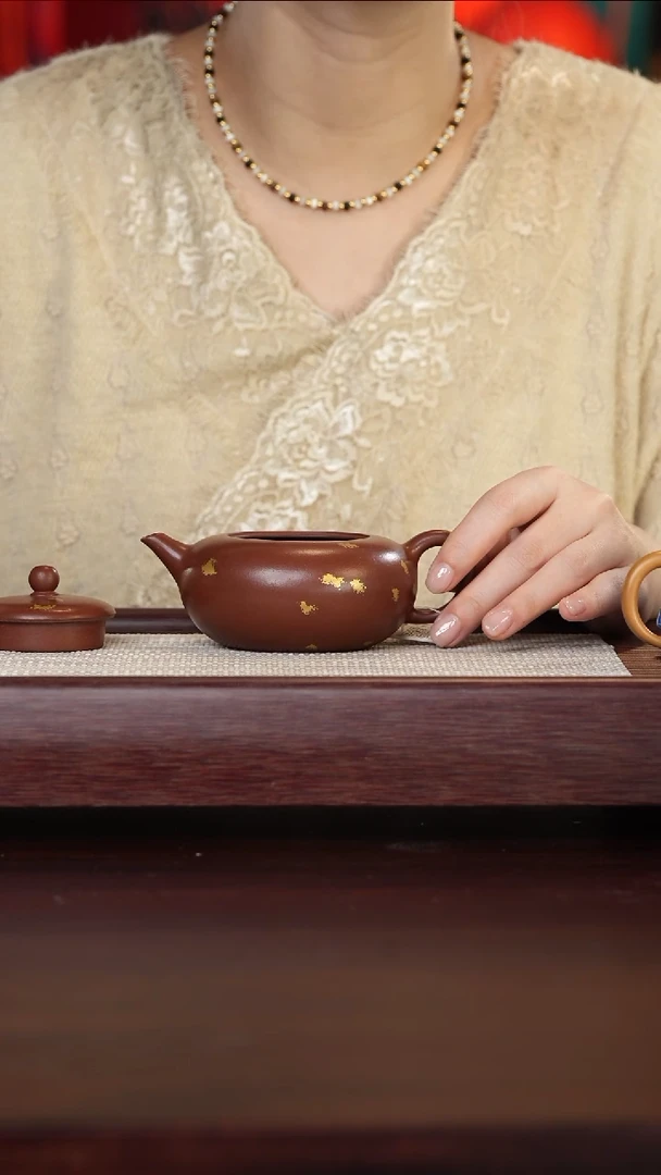 【闪购商品】紫砂壶35号TT洒金底槽清巨轮280c