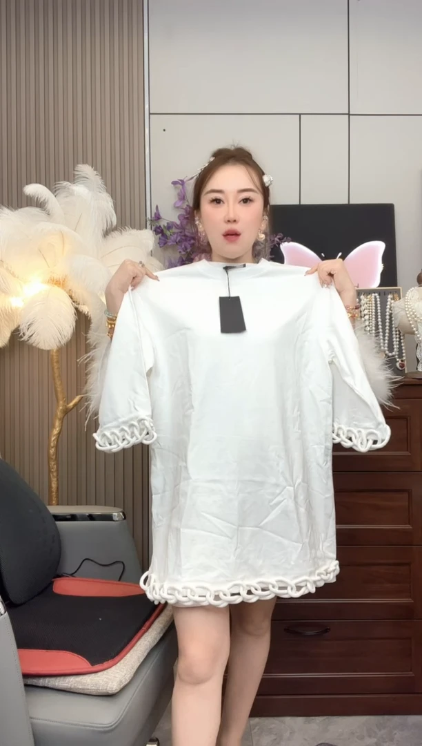 亚克力钛钢棉t裙子