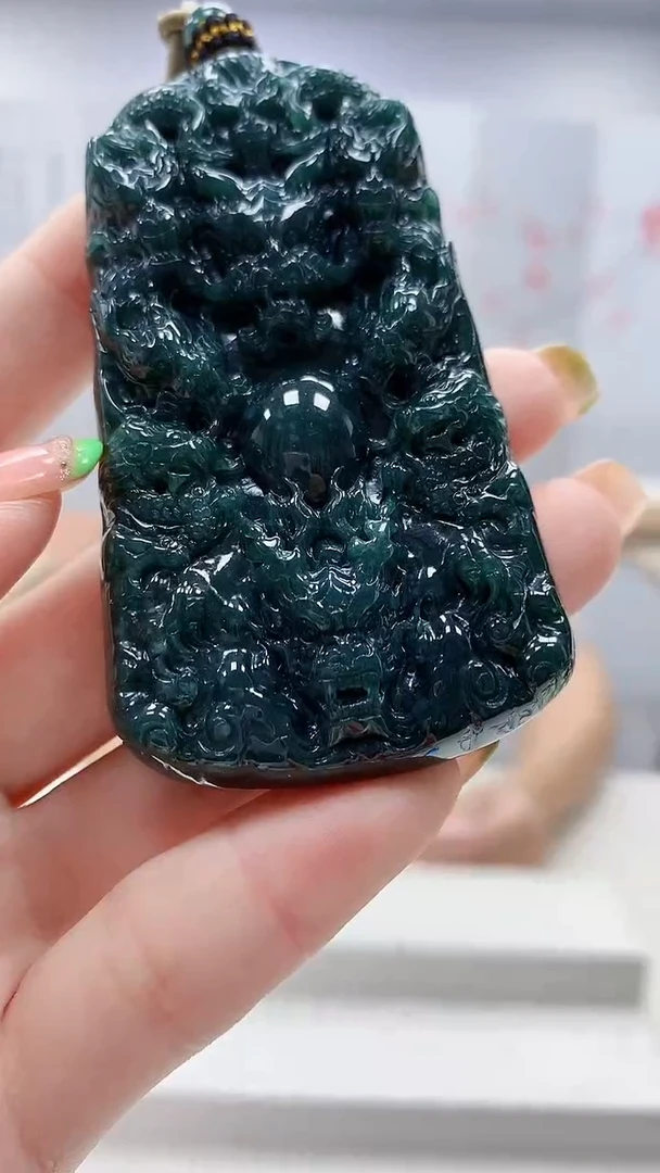 未镶嵌定制翡翠4917ry-毛货挂件8