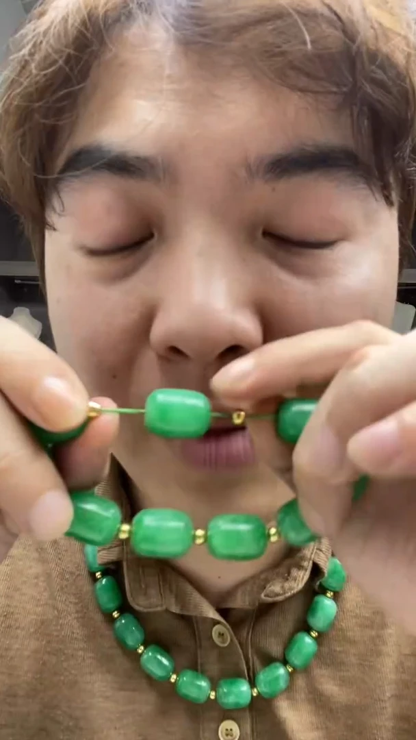 未镶嵌手串翡翠高端时尚老型珠手串