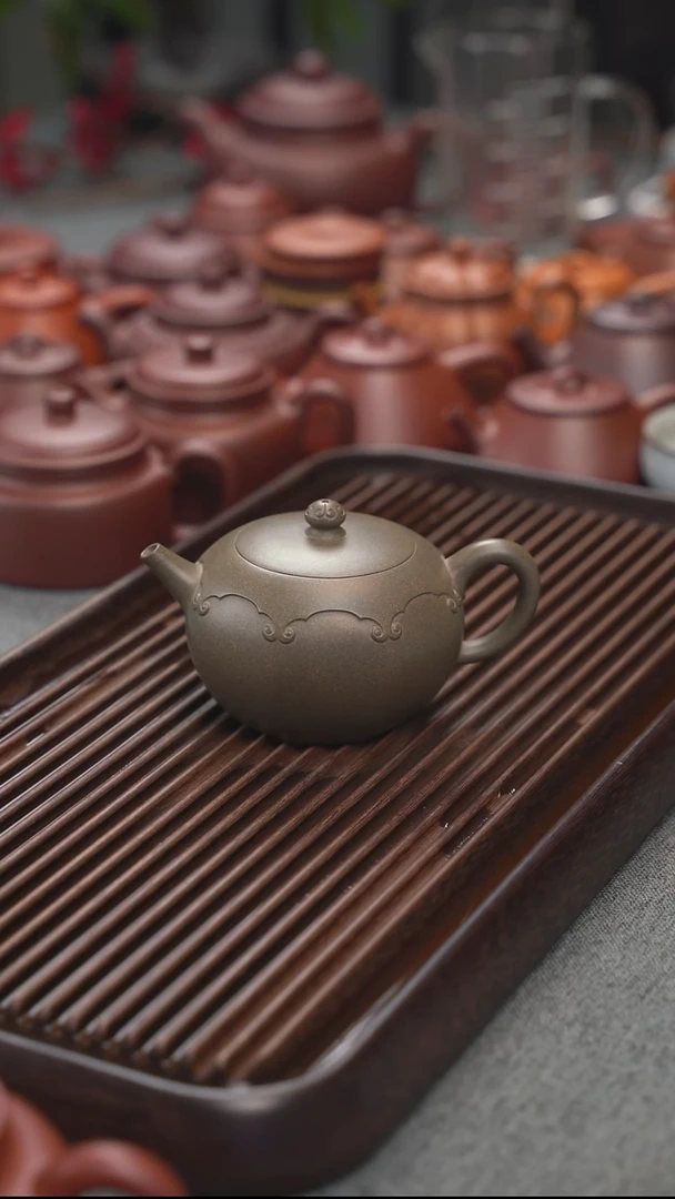 茶壶紫砂青段如方