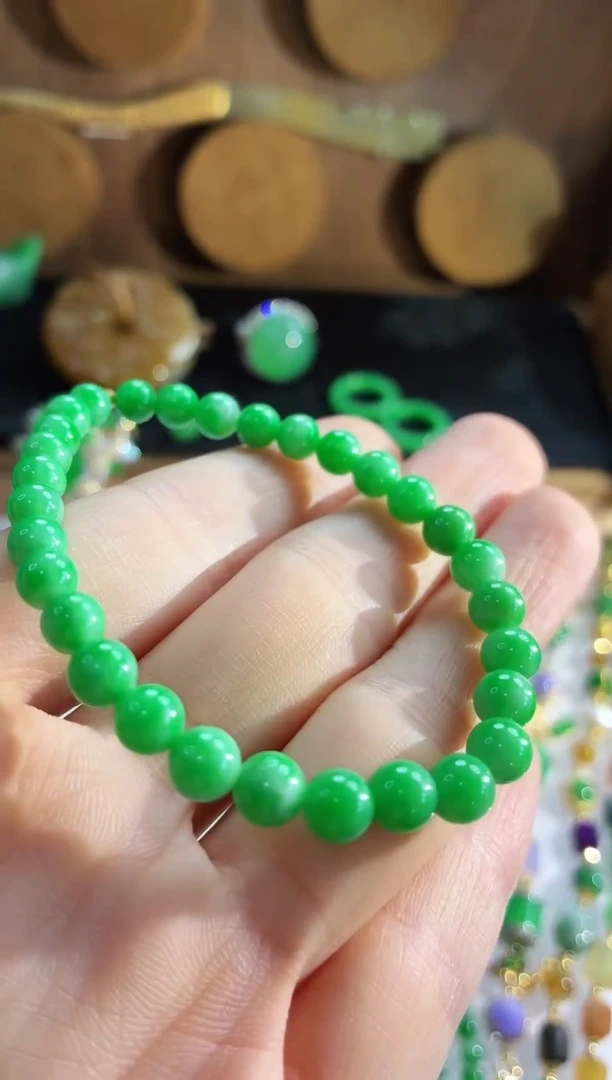 未镶嵌手串翡翠手串