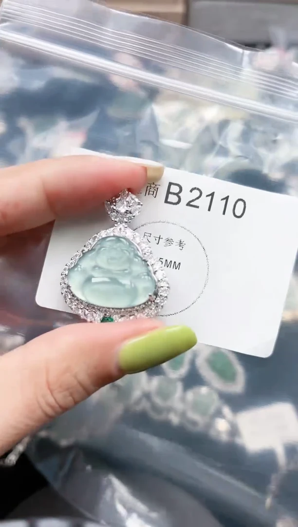 【闪购商品】翡翠颈饰未镶嵌2110赠皮绳