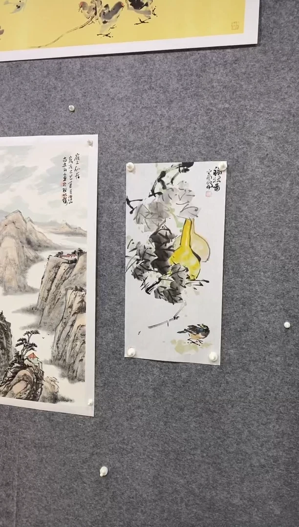 国画尚定固国画作品