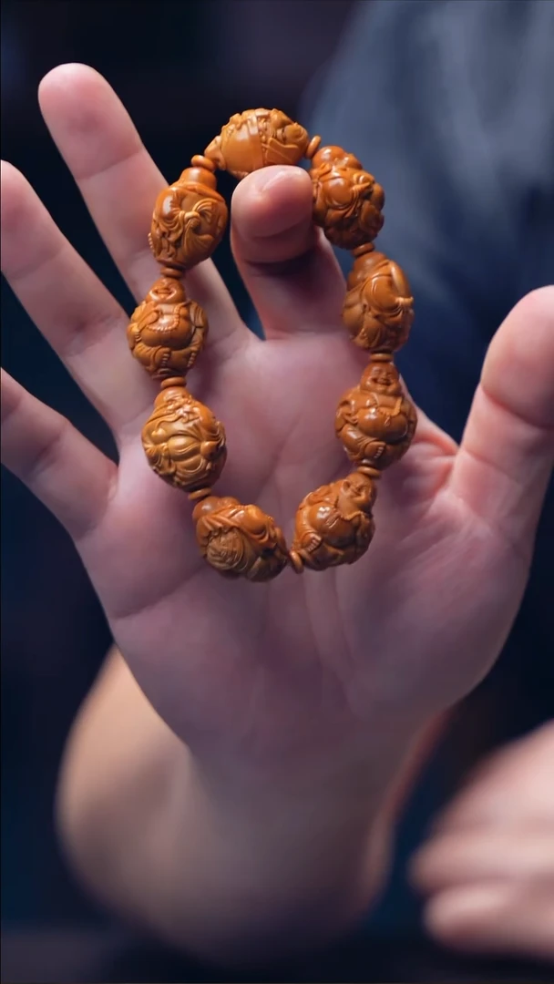 手串/手链橄榄核立雕1.8【弥勒】