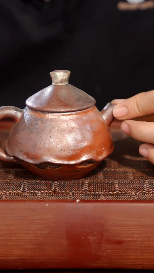 陶瓷奢瓷/瑞寅柴烧茶器（壶）653瑕疵