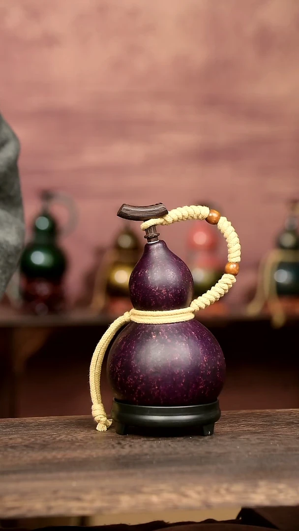 735号中药煮色  大漆葫芦水壶/酒壶 一物一拍