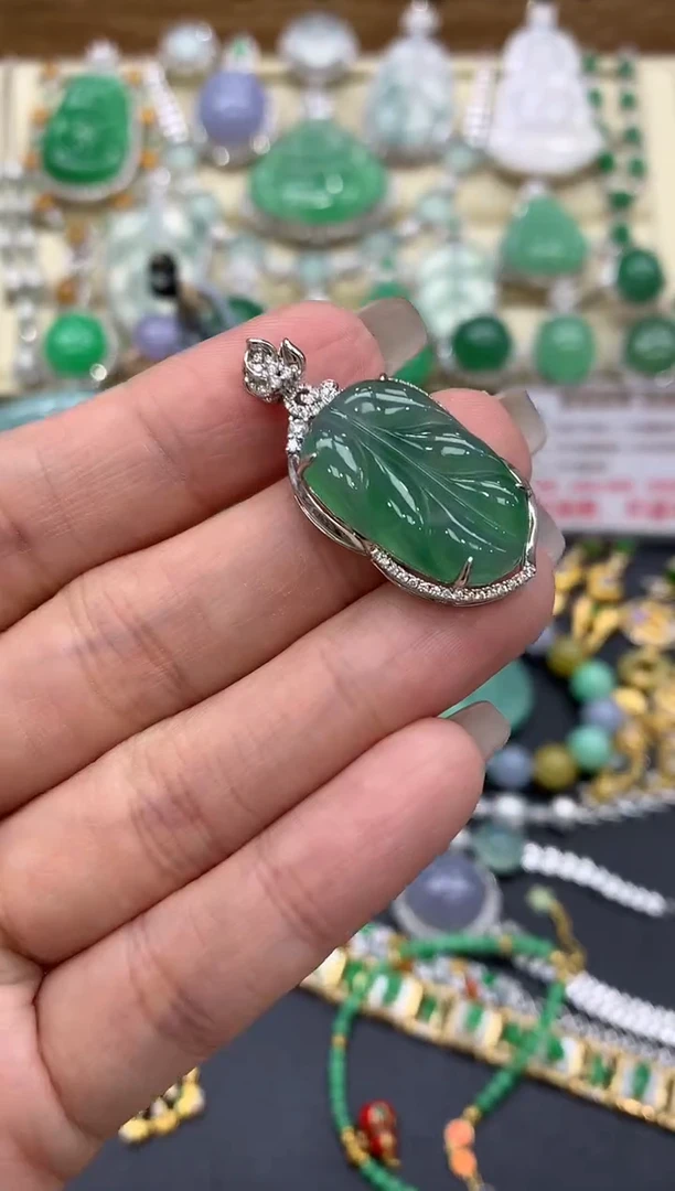 【闪购商品】翡翠颈饰18K金镶嵌314-中国好珍宝