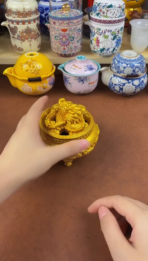 陶瓷茶具摆件旅行套组