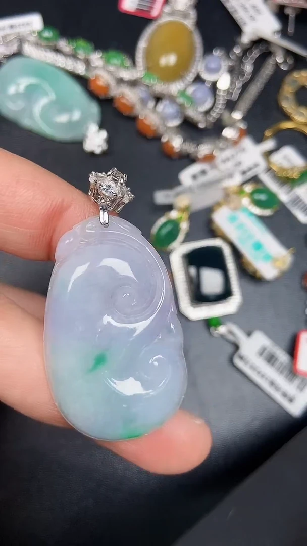 银S925镶嵌戒指翡翠2930