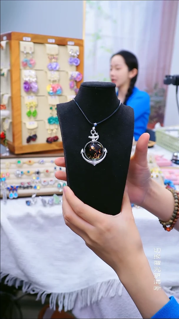 铜合金925银树脂仅一件孤品标本耳饰（不退不换 跑单小黑屋）