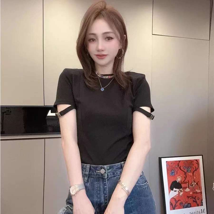 46621欧货洋气重工短袖