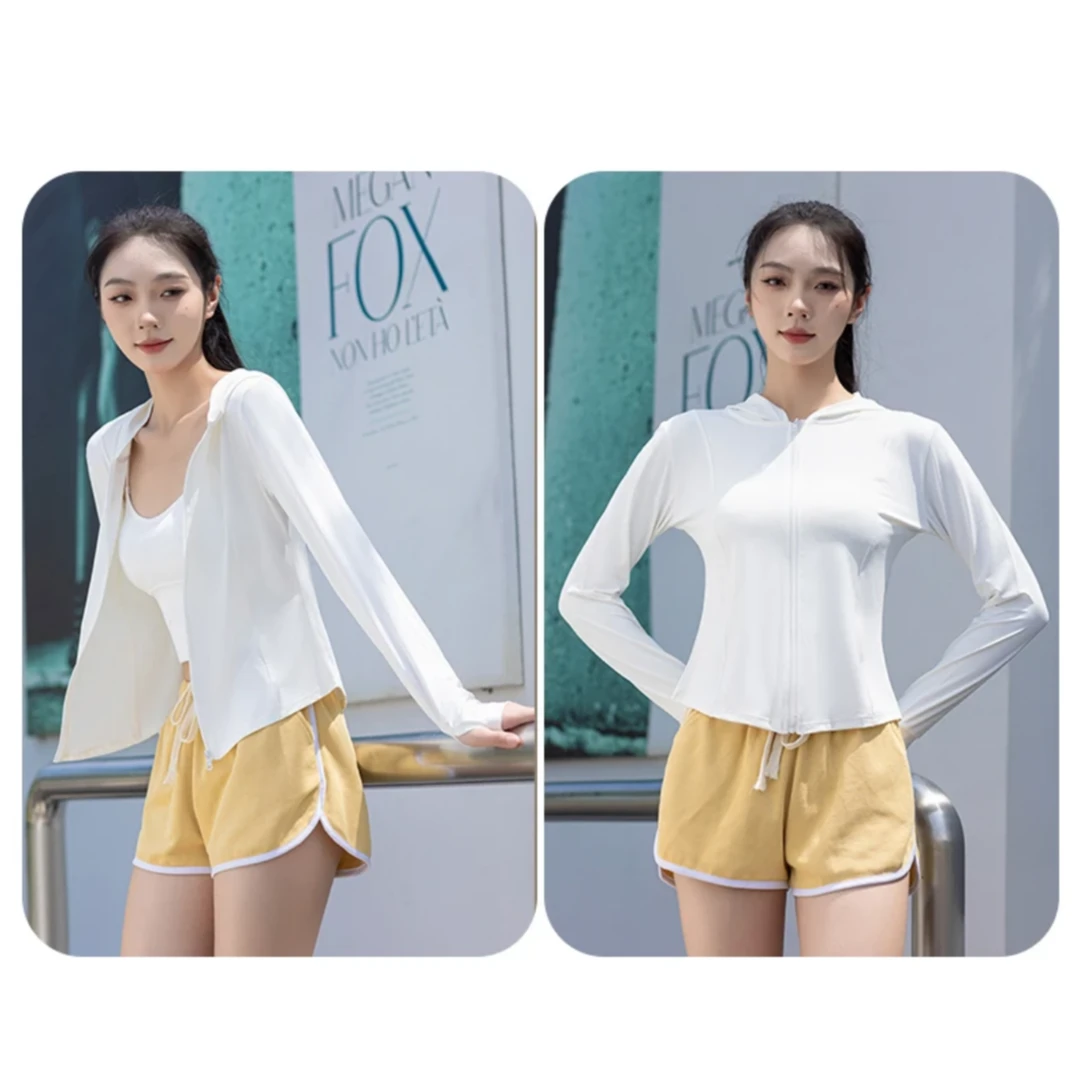 短款UPF50+女防紫外线时尚防晒服修身型春秋夏季