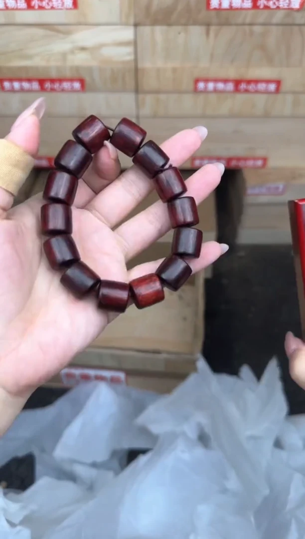 小叶紫檀桶珠商品链接@@YS975