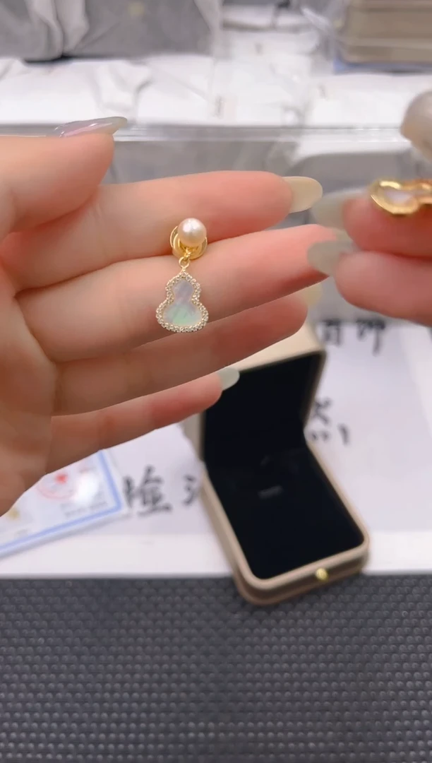 未镶嵌淡水珍珠耳饰ed1033