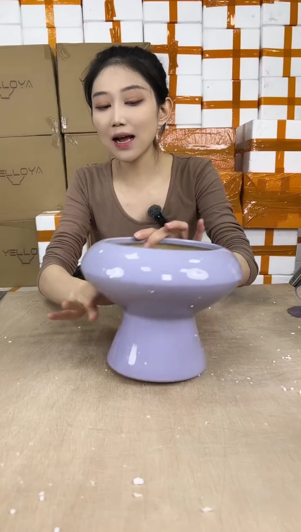 蘑菇淡紫色16x19