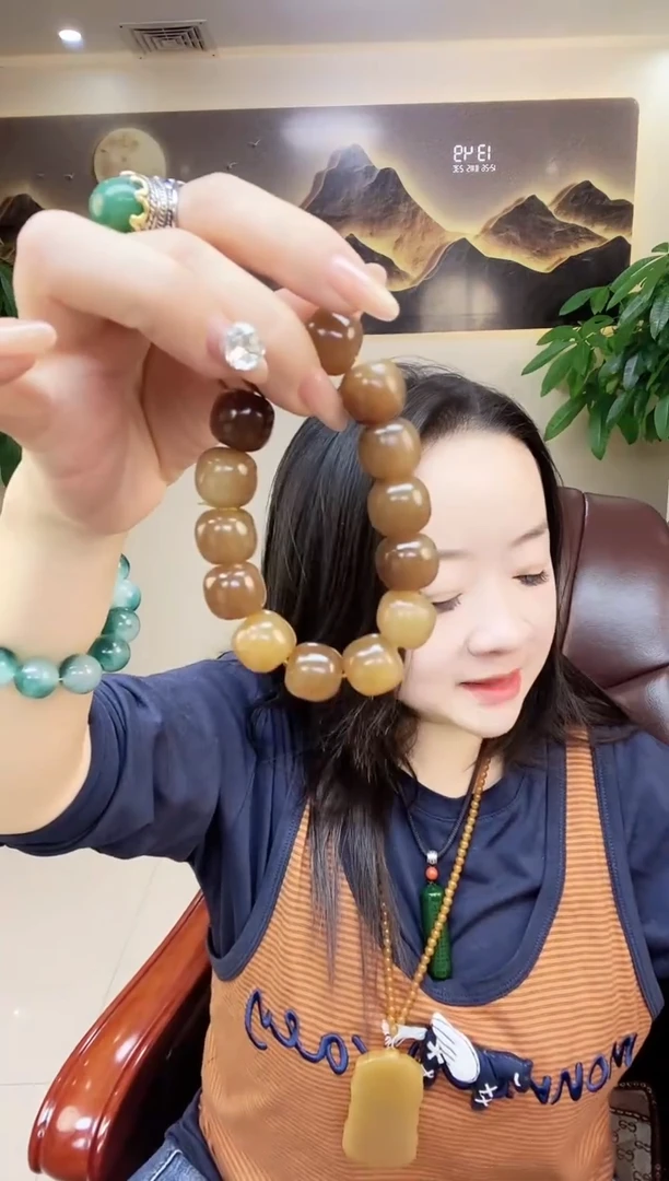 未镶嵌和田玉珠宝奇石多样性随机发一16老型珠