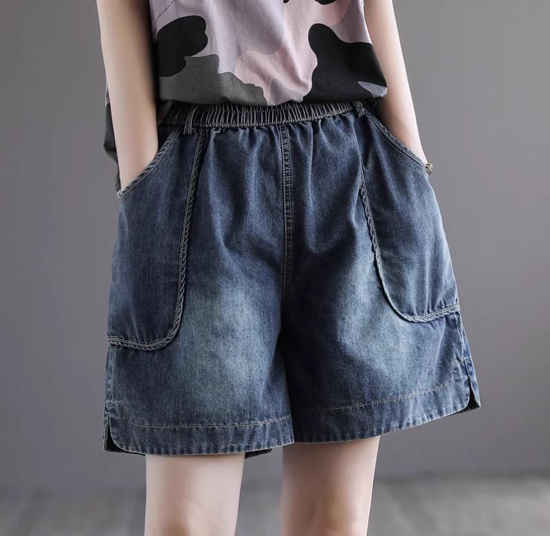 丽401到600 H  默认瑕疵 夏季牛仔短裤女