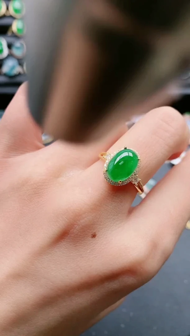 【闪购商品】翡翠戒指银S925镶嵌111111