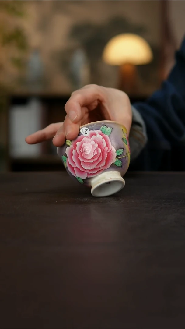 杯景德镇陶瓷杯碗柴烧多人