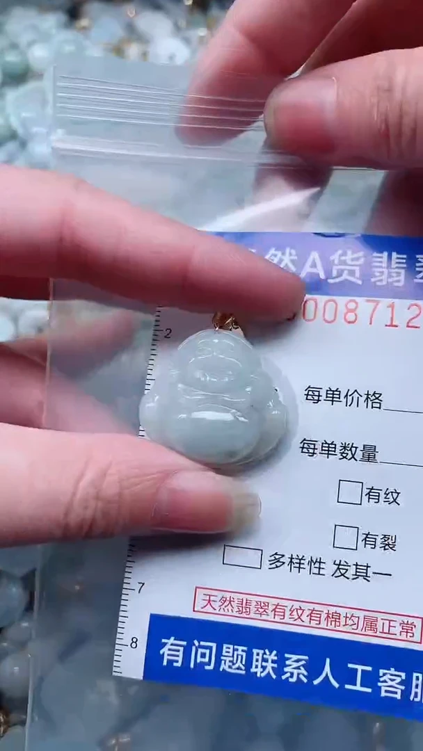 翡翠未镶嵌吊坠(不含链)1