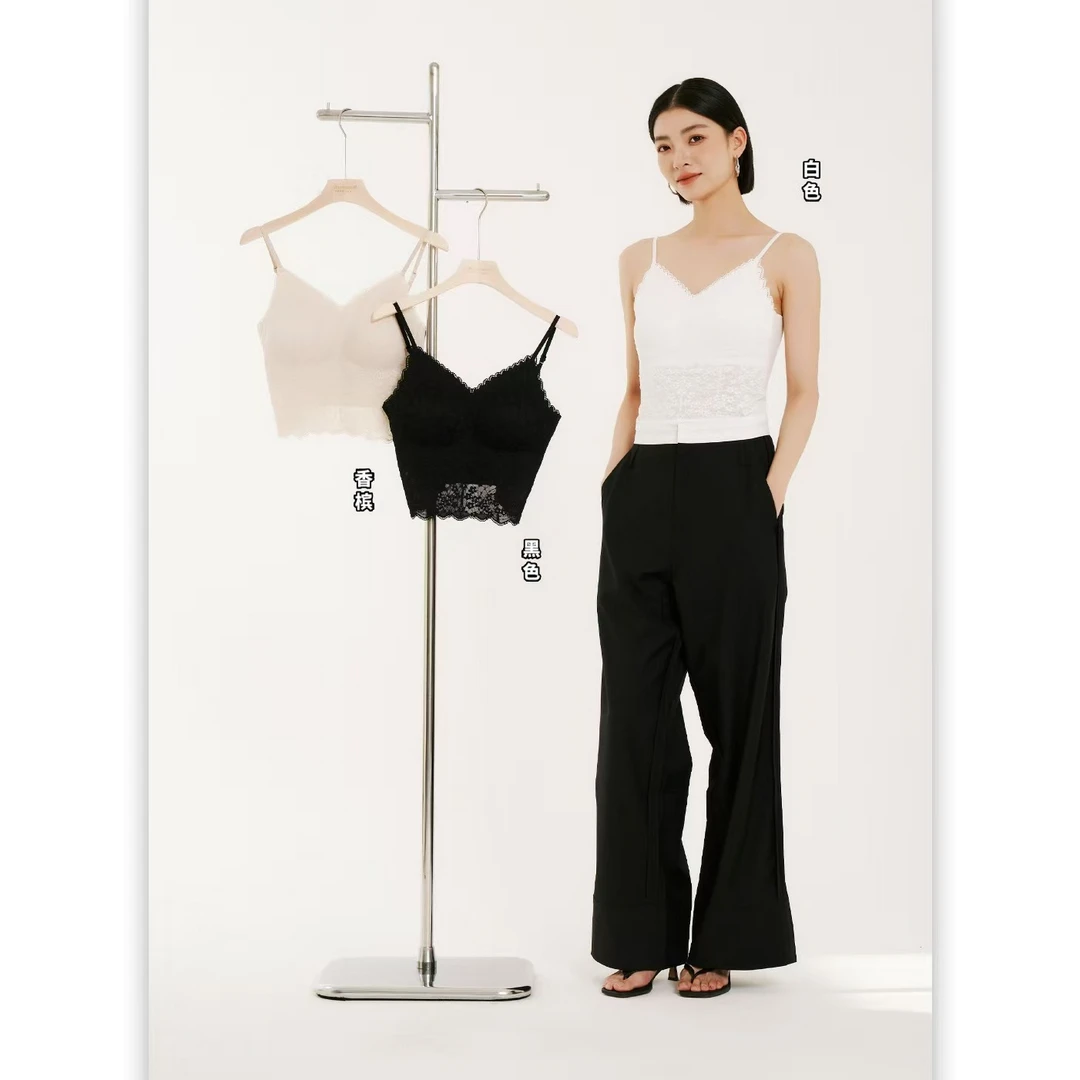 性感V领贴合罩杯吊带2728