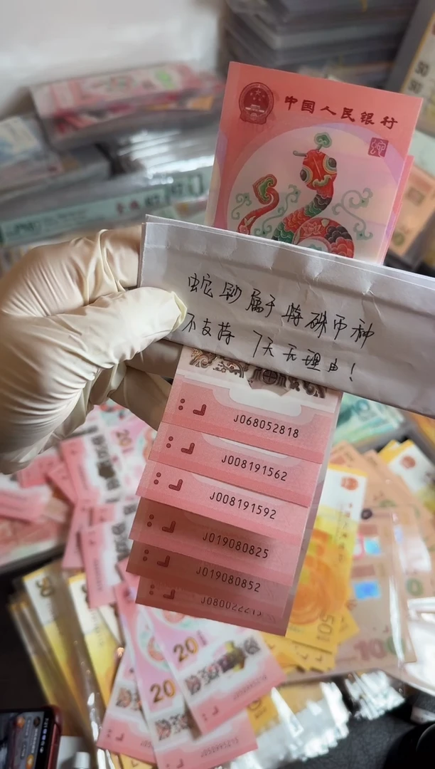 【闪购商品】纸蛇钞6张打包如图818.。。