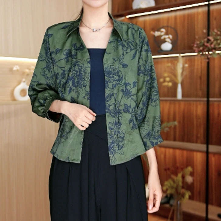 9882-11（春色满园）新款女士小衫上衣