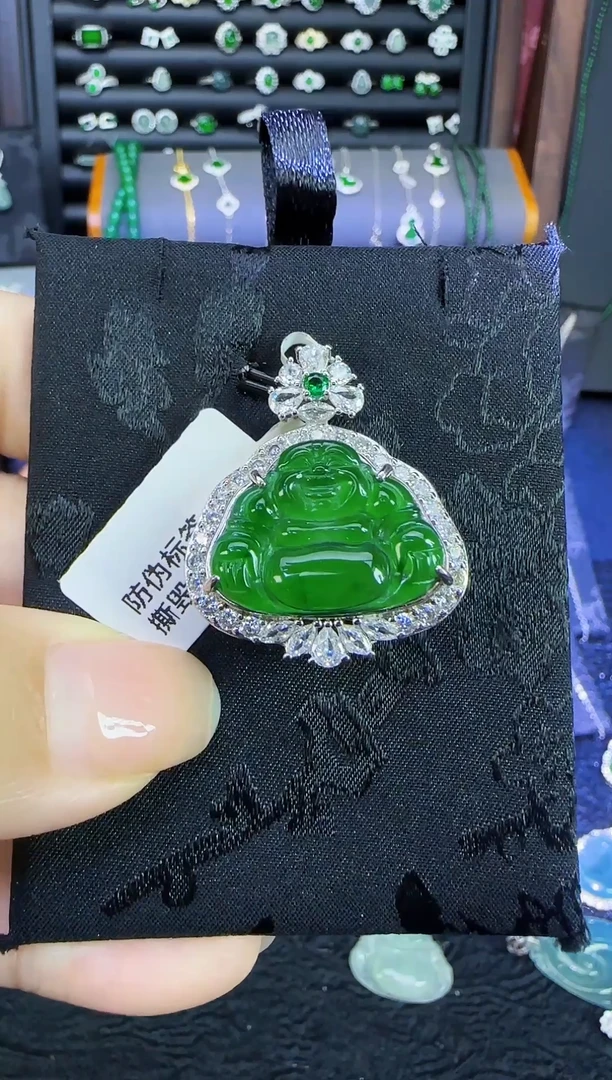 吊坠(不含链)未镶嵌翡翠天然翡翠A货 佛公2
