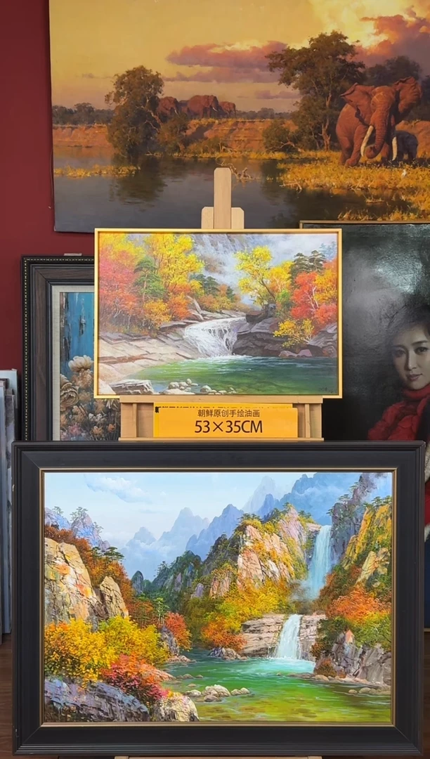 油画【9号】约53*35cm丨朝鲜原创纯手绘孤品油画丨顺丰包邮