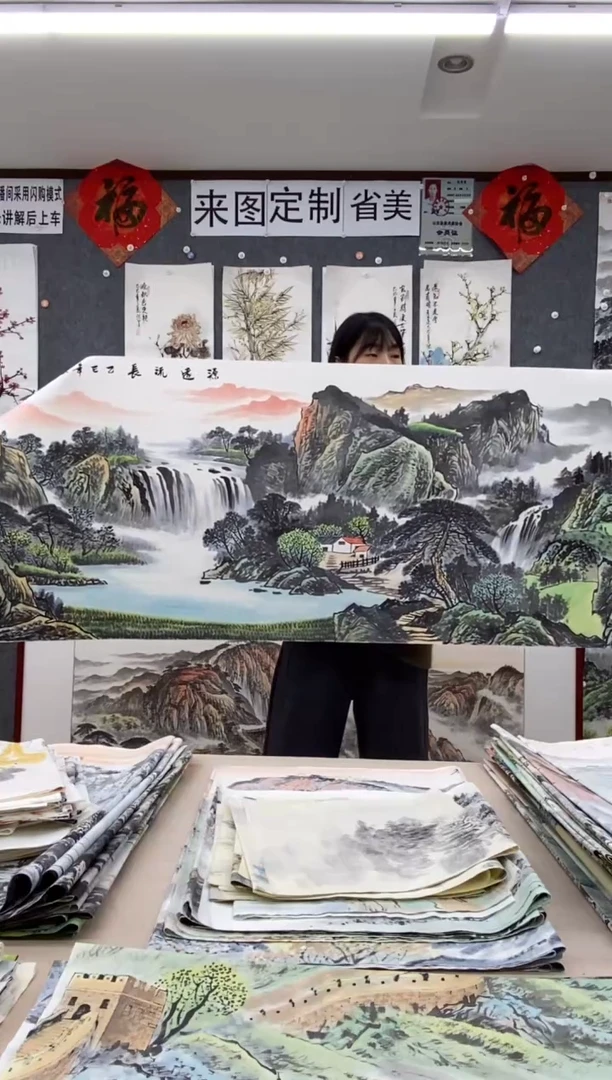 国画岁**好沈常滨 省美协 小六尺180*70cm