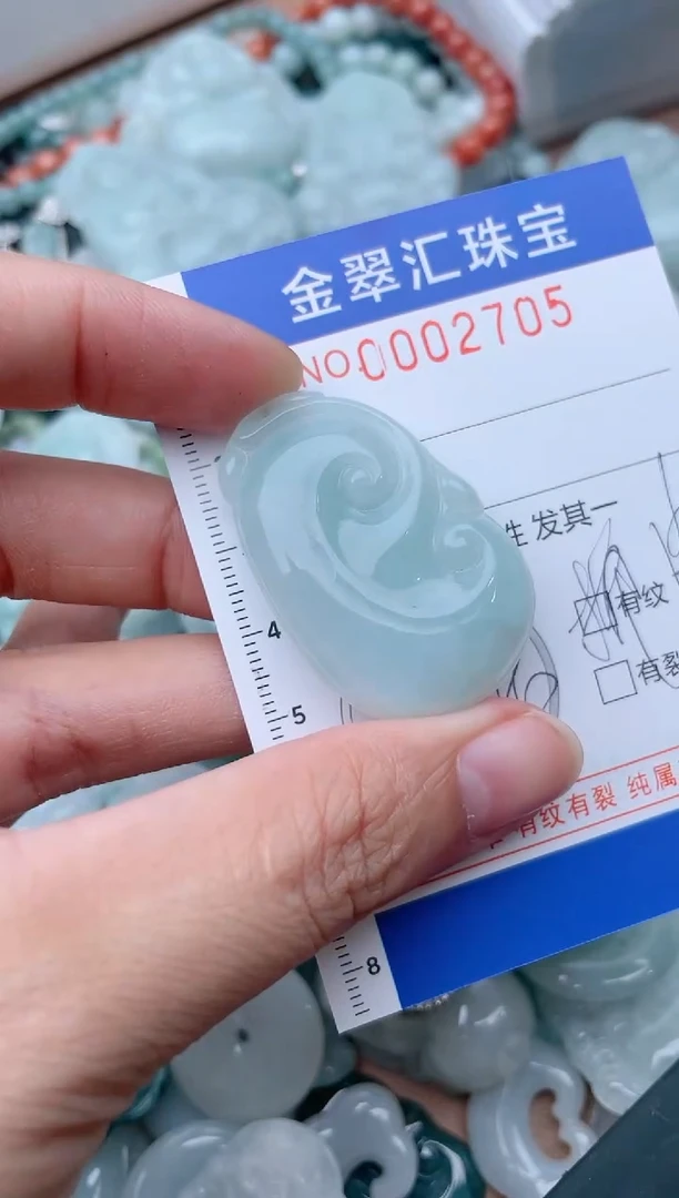 翡翠未镶嵌颈饰2705