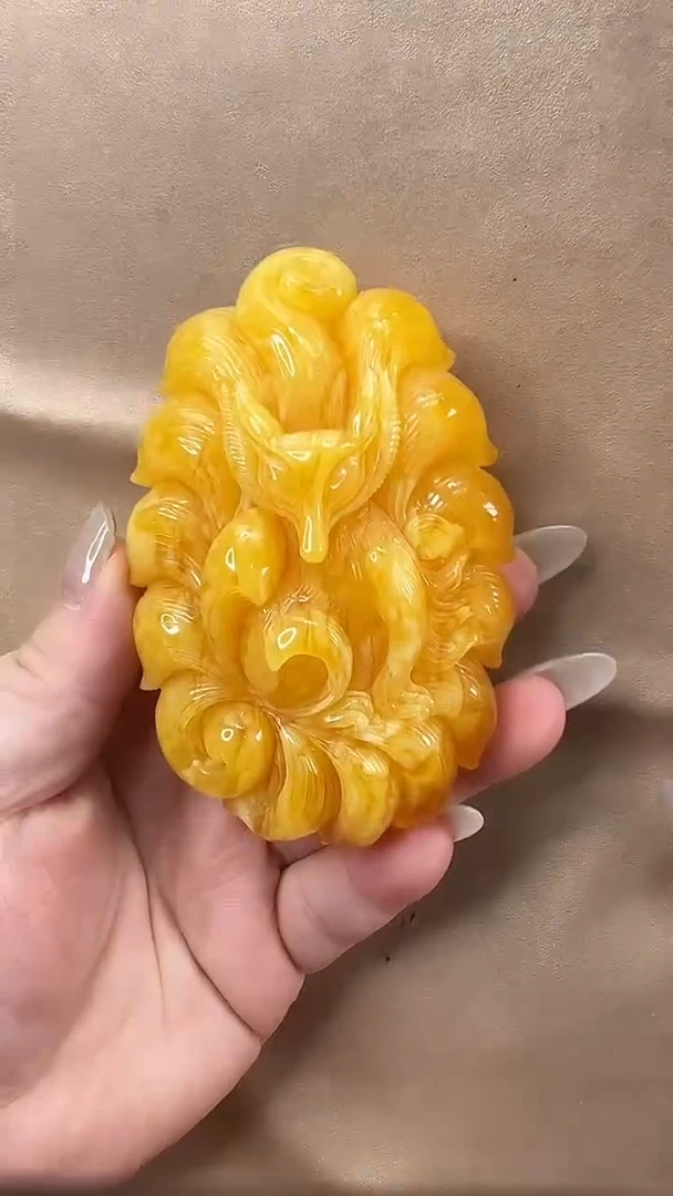 琥珀颈饰未镶嵌吊坠