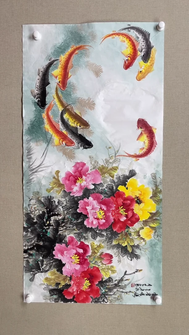 国画138*68 李秀芝李秀芝李秀芝李秀芝