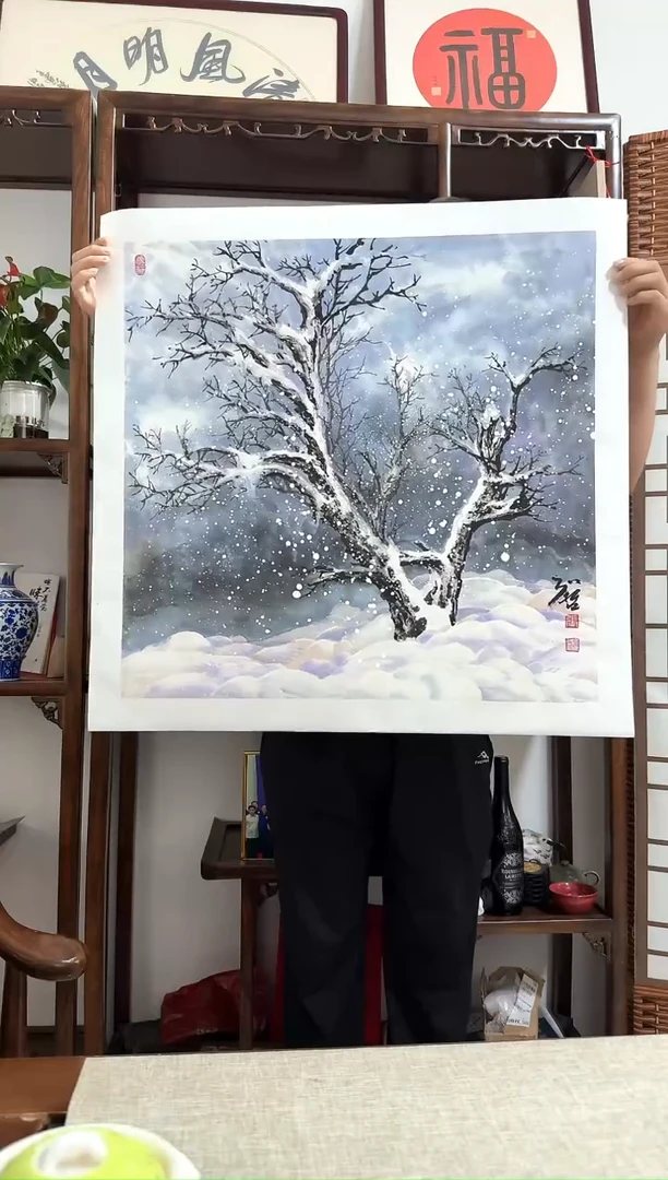 国画15冰雪-张一哲-4平尺