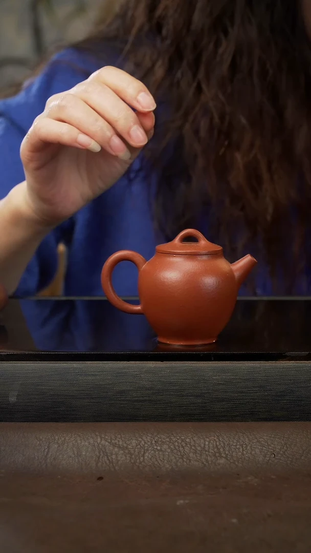 茶壶紫砂11 朱泥 原矿紫砂壶 100cc