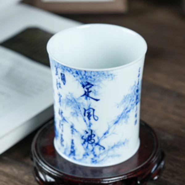 【小乔赏瓷】 画堂春手工手绘九字余忠可老师定风波可乐杯