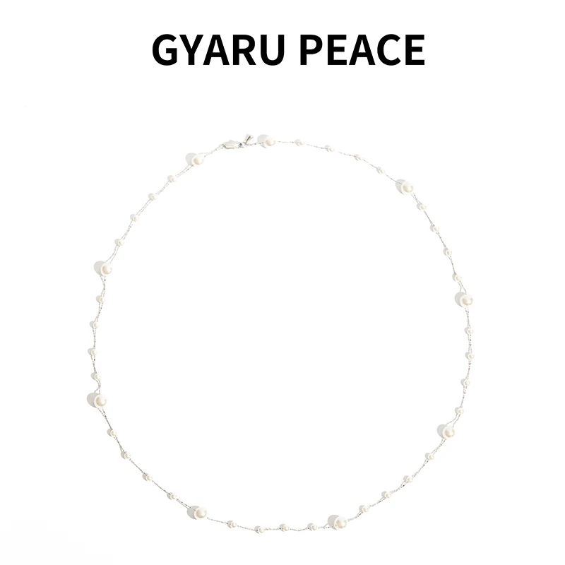 GYARU PEACE 铜合金琉璃项链 满天繁星多戴珠饰项链