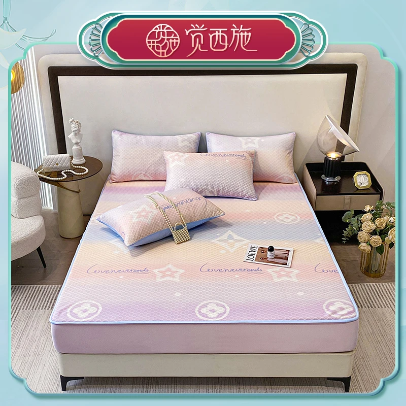 【娟姐专属】觉西施*床笠款水立方凉席三件套夜繁星