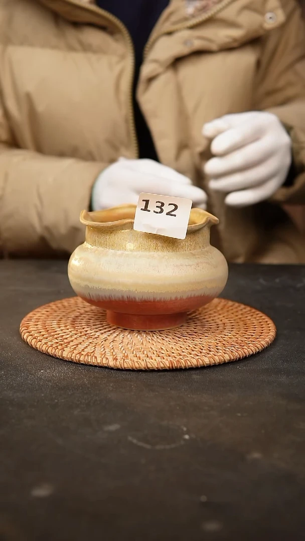 【闪购商品】瓷片132泥泥手工花盆口9