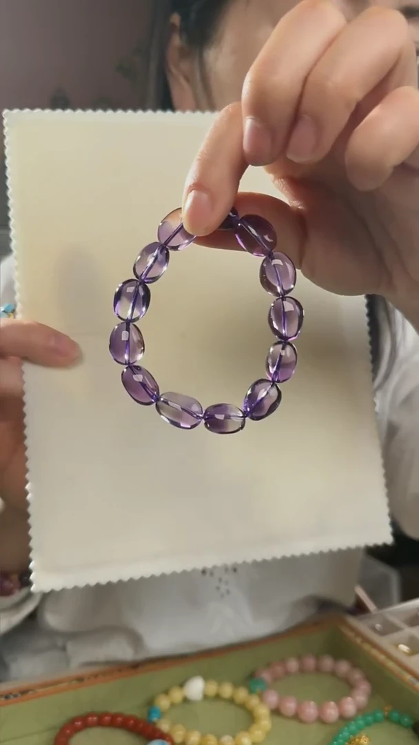【闪购商品】紫晶手串未镶嵌天然紫水晶手串
