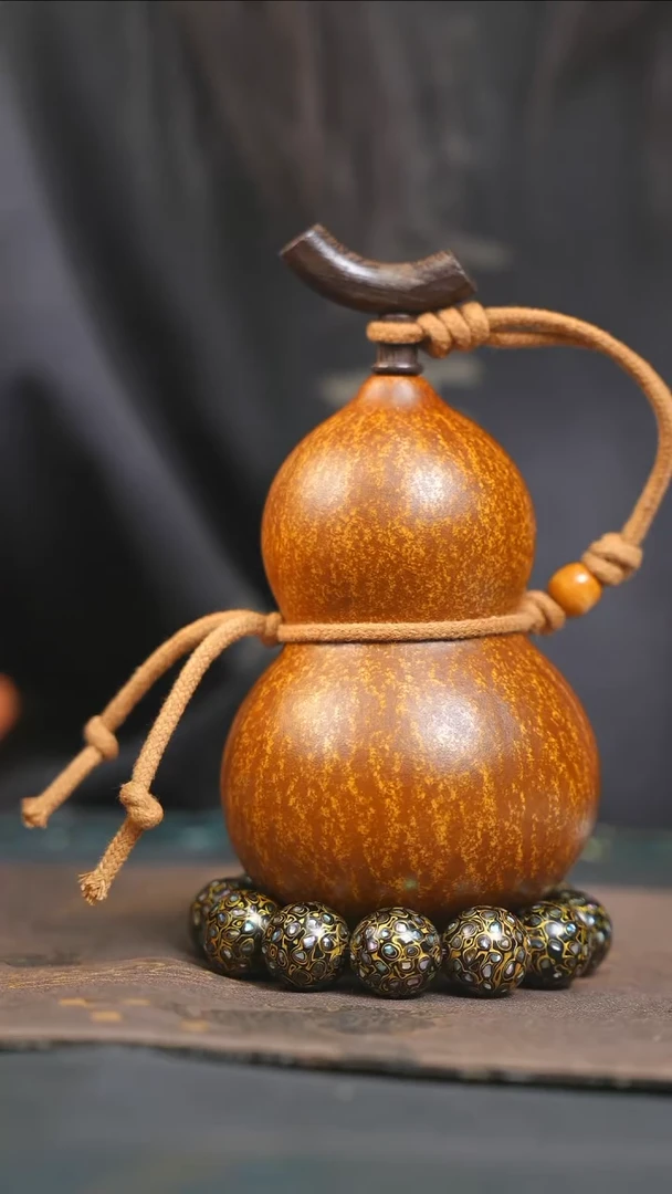 【闪购商品】YQ144大漆酒葫芦不包手串及旋转底座