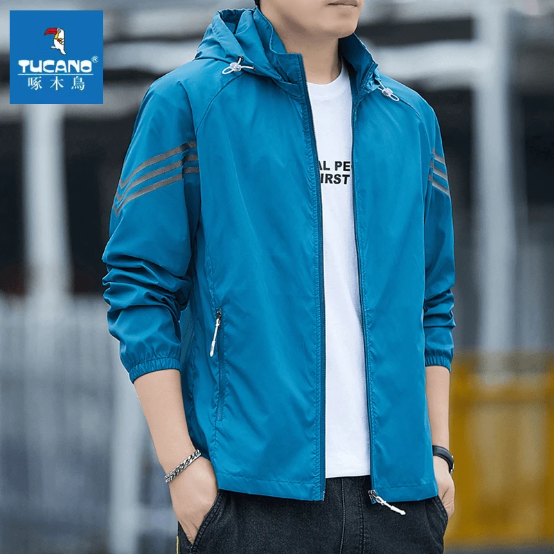 啄木鸟UPF50+冰丝薄款防晒衣男夏季透气皮肤衣钓鱼防晒服开衫外套