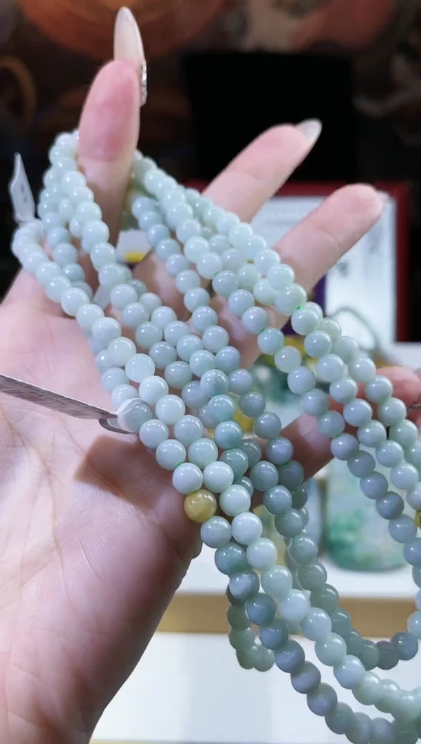 翡翠未镶嵌颈饰多样性发其一珠链4
