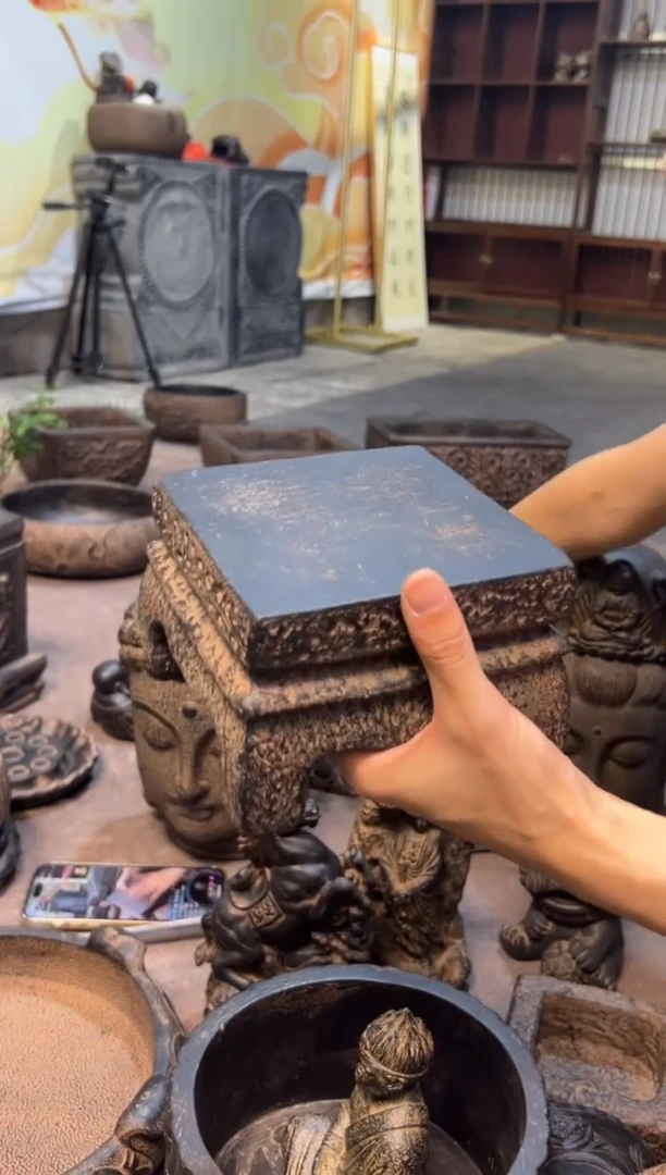 陶土【火山泥】素面案头方几