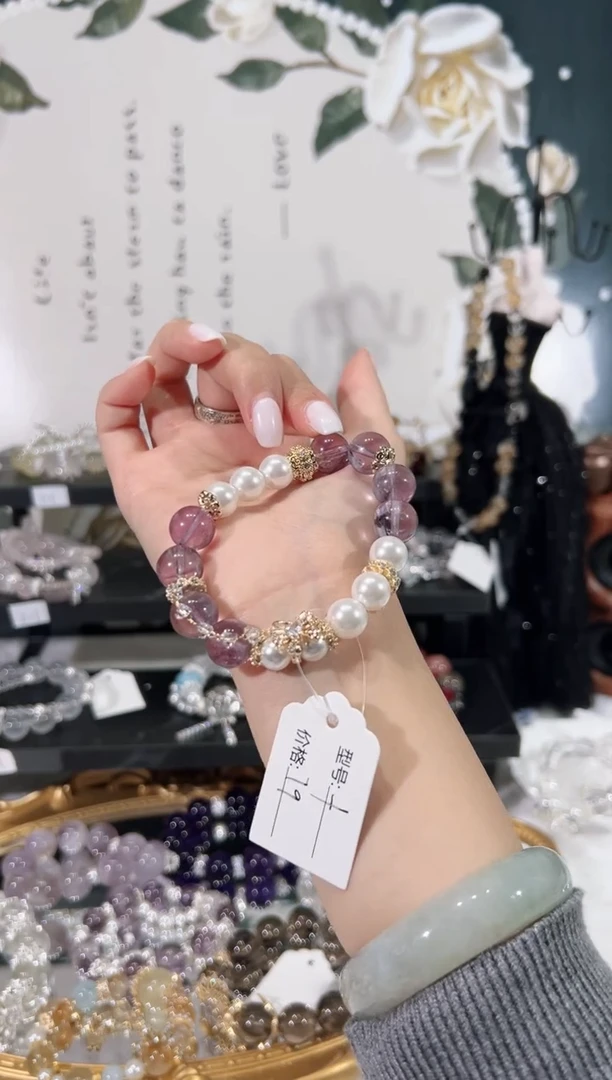 【闪购商品】水晶手链未镶嵌天然水晶默认微瑕 多样性发货发起一