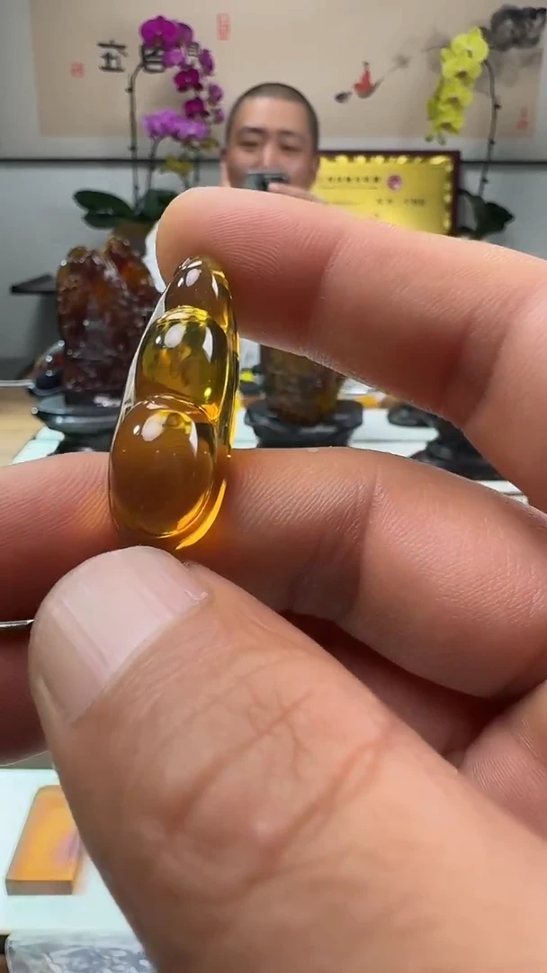 未镶嵌吊坠(不含链)琥珀福豆吊坠